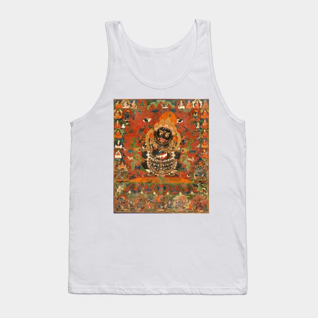 Mahakala Protector of the tent Tank Top by indusdreaming